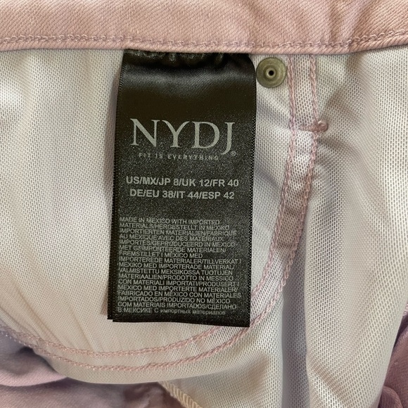 NWT! Women’s NYDJ Curves 360 slim Straight ankle purple jeans size 8 - Picture 5 of 5